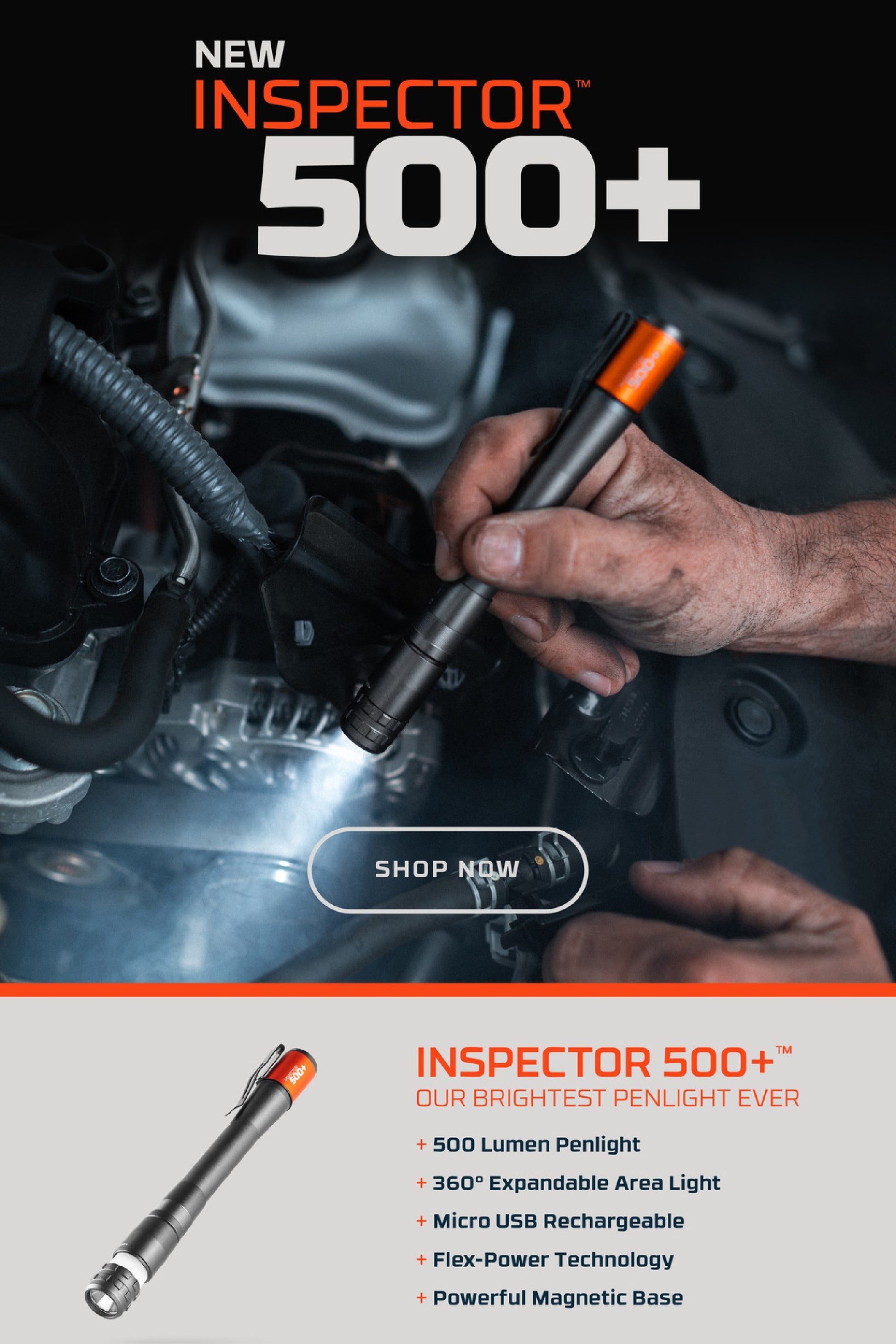 NEBO M7BDDC Inspector 500+ Torch
