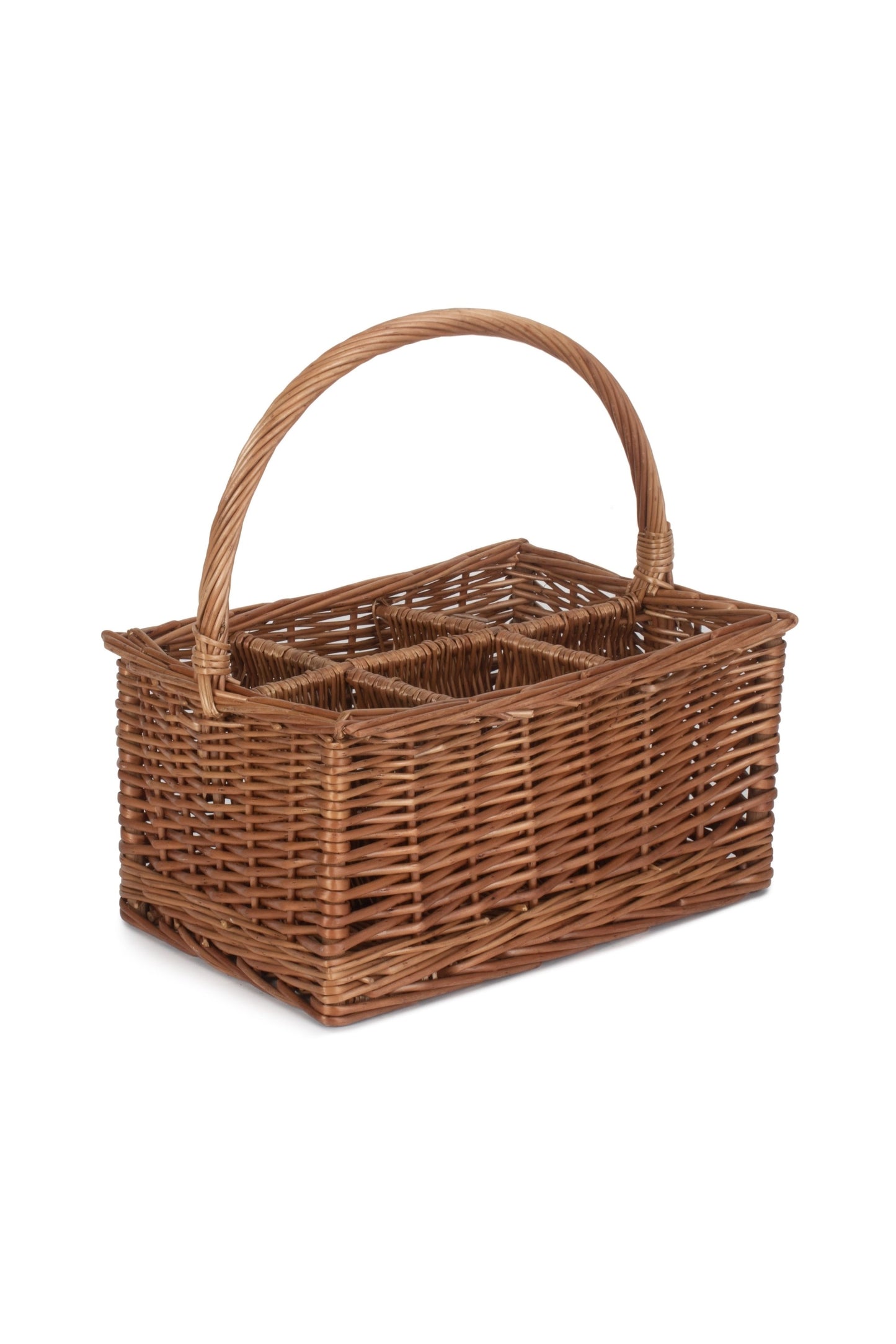  M7E643 Double Steamed 6 Bottle Carrier Drinks Basket