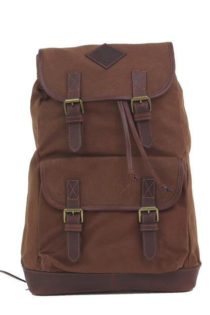  Mens Waxed Canvas Rucksack