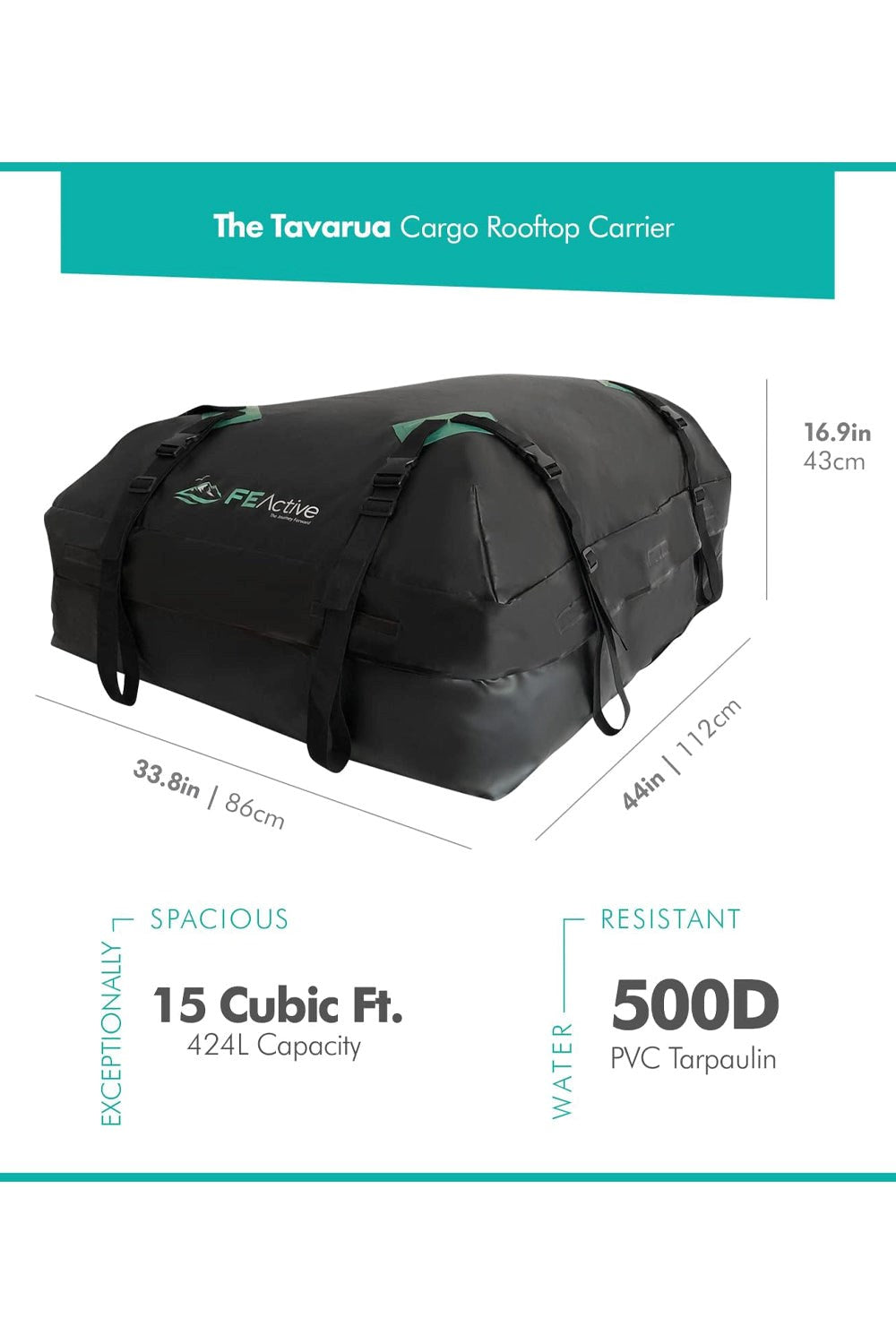  M7F22D Tavarua Cargo Rooftop Carrier - 100% Waterproof
