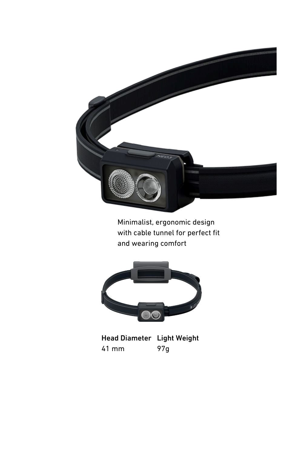 Ledlenser M7F720 NEO3 Running LED Head Torch