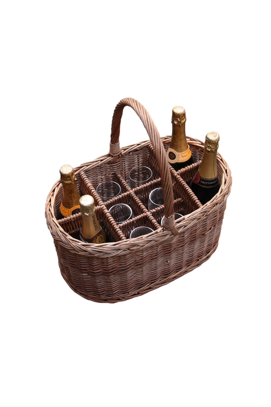  M809B9 Oval Festival Drinks Basket