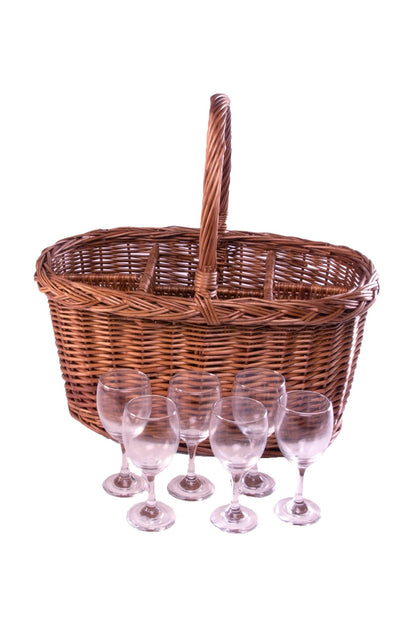  M809B9 Oval Festival Drinks Basket
