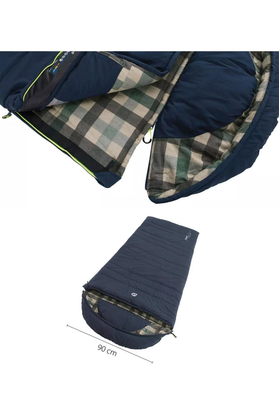 Outwell M80AA7 Camper Lux Sleeping Bag Left Zip