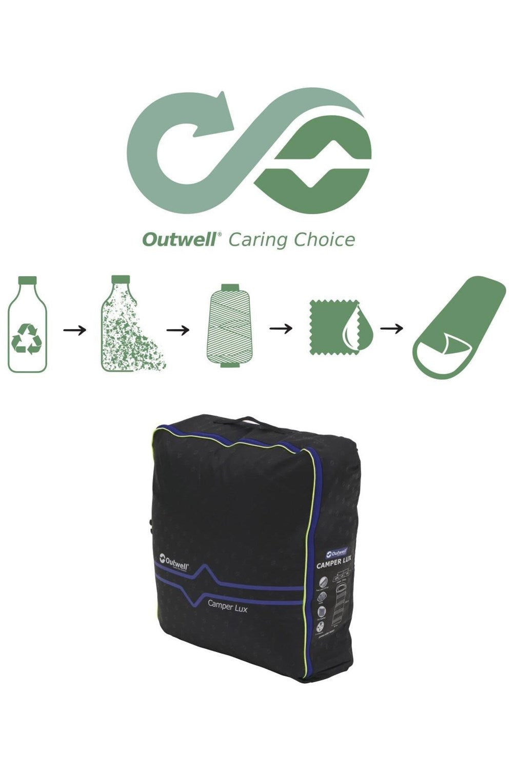 Outwell M80AA7 Camper Lux Sleeping Bag Left Zip
