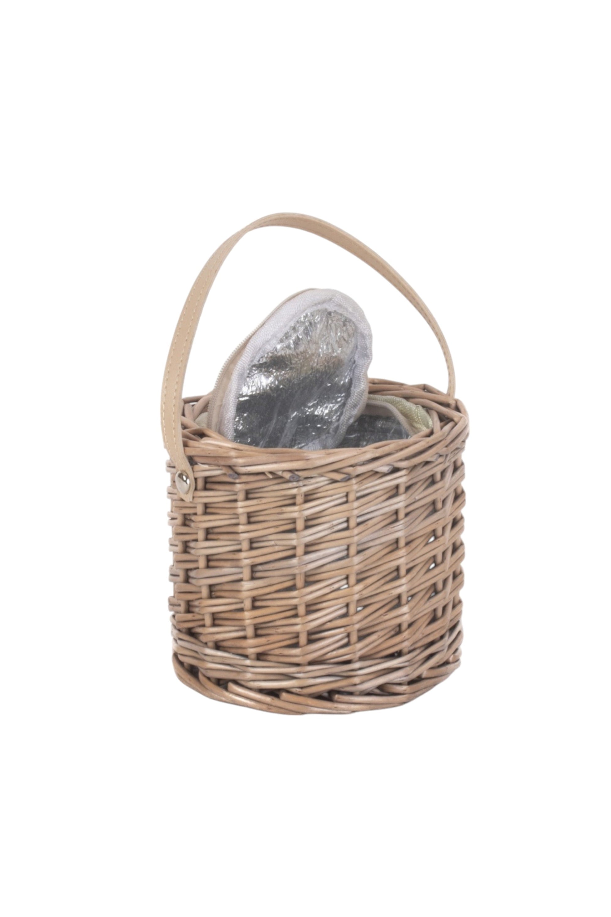  M81D7F Wicker Antique Wash Mini Ice Basket