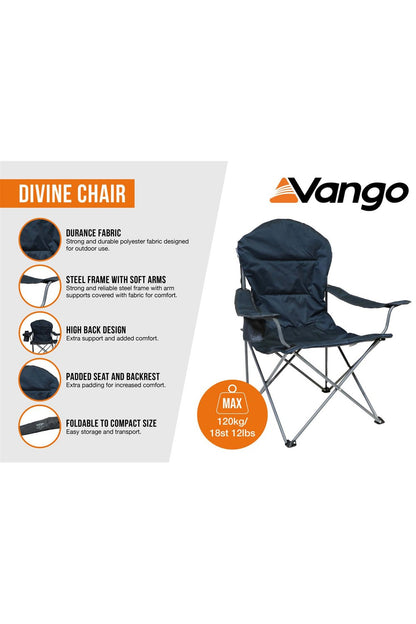 Vango M825E7 Divine Soft Arm Camping Chair