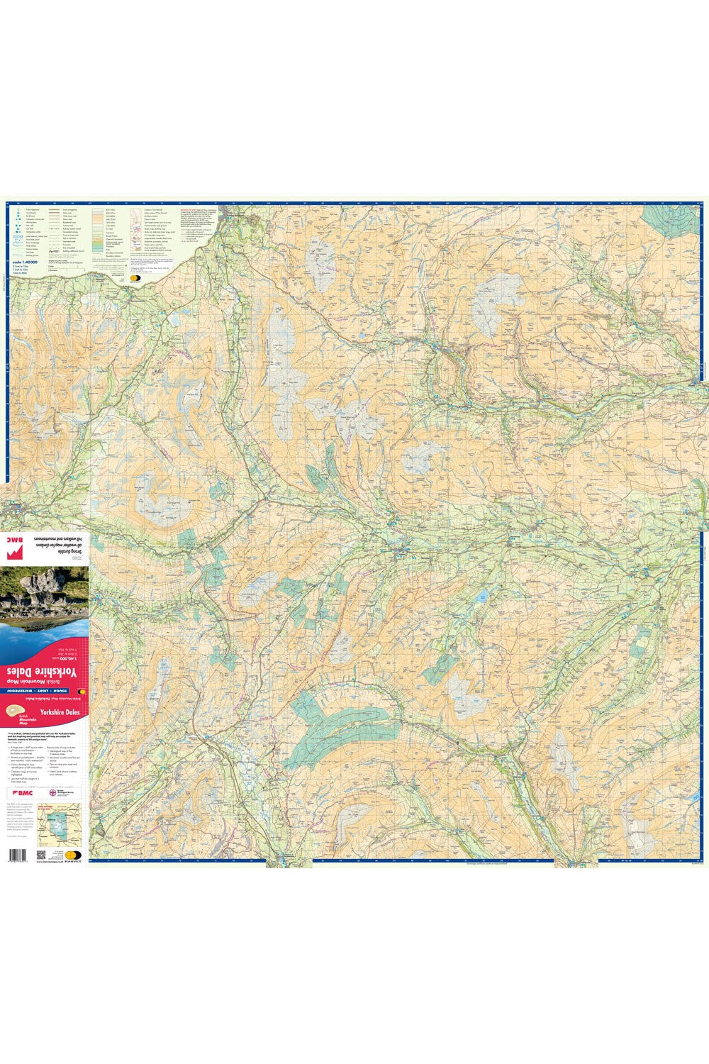  M84066 Yorkshire Dales British Mountain Map