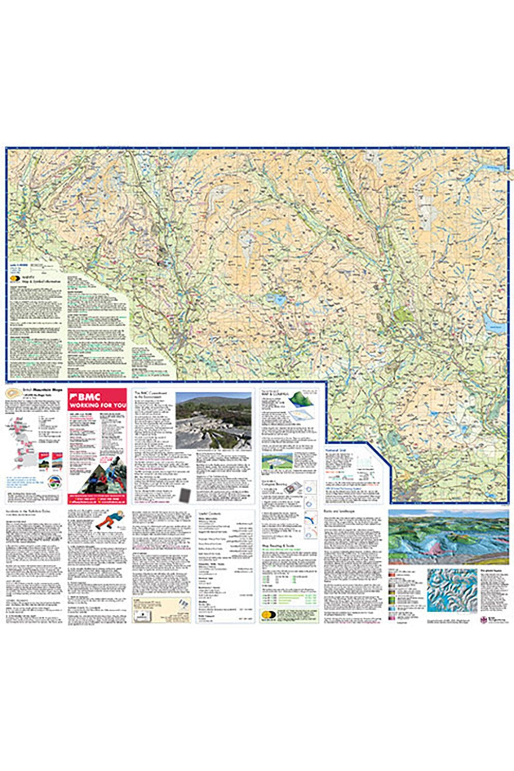  M84066 Yorkshire Dales British Mountain Map