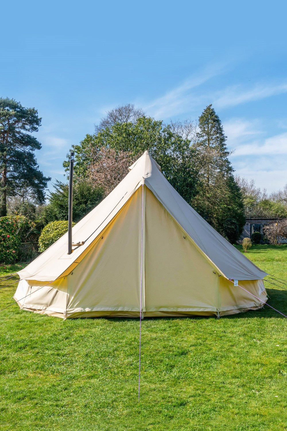  4m Bell Tent Fire Retardant Cotton 320gsm