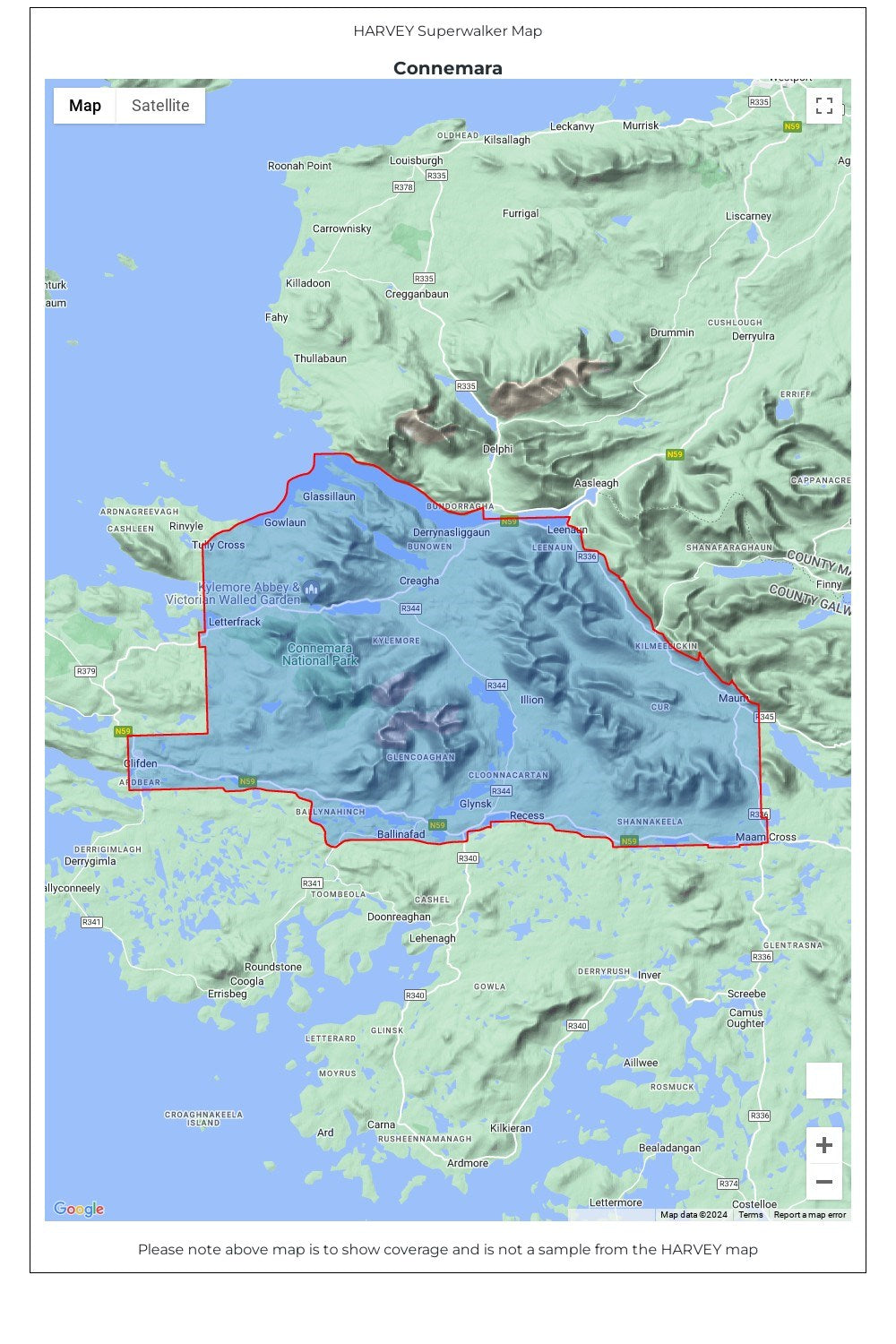  M85660 Connemara Superwalker Map