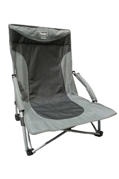 Ocean Low Folding Beach Chair Charcoal