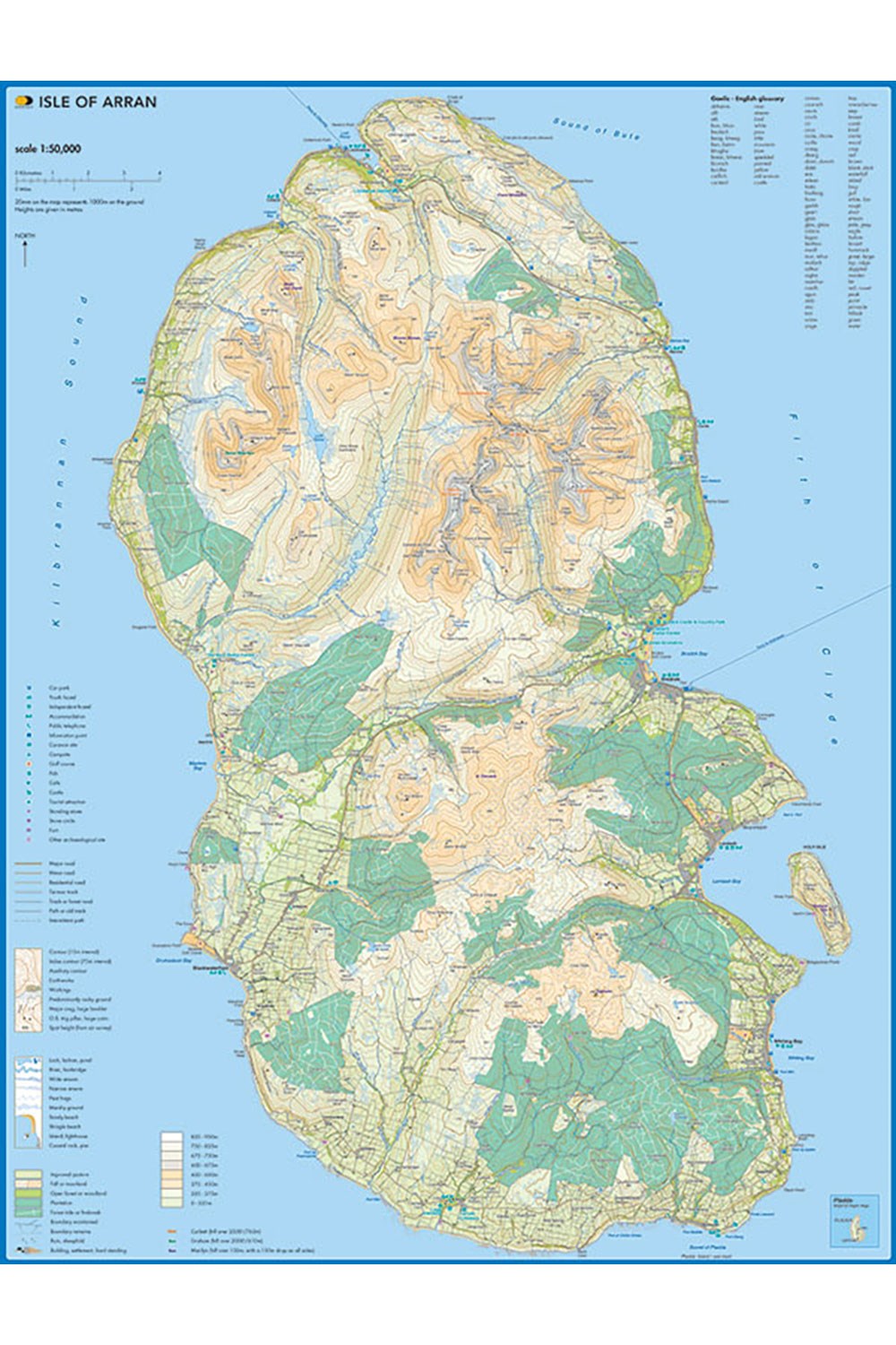  M8D936 Map Jigsaw Puzzle Isle Of Arran