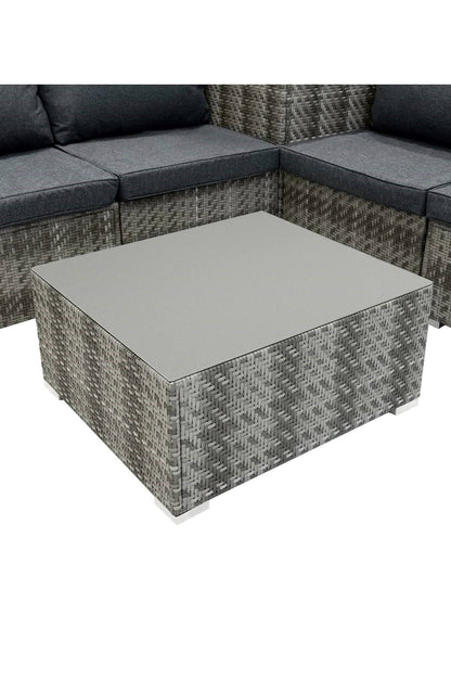  M91B12 Rattan Modular 6 Piece Set & 700L Storage Box