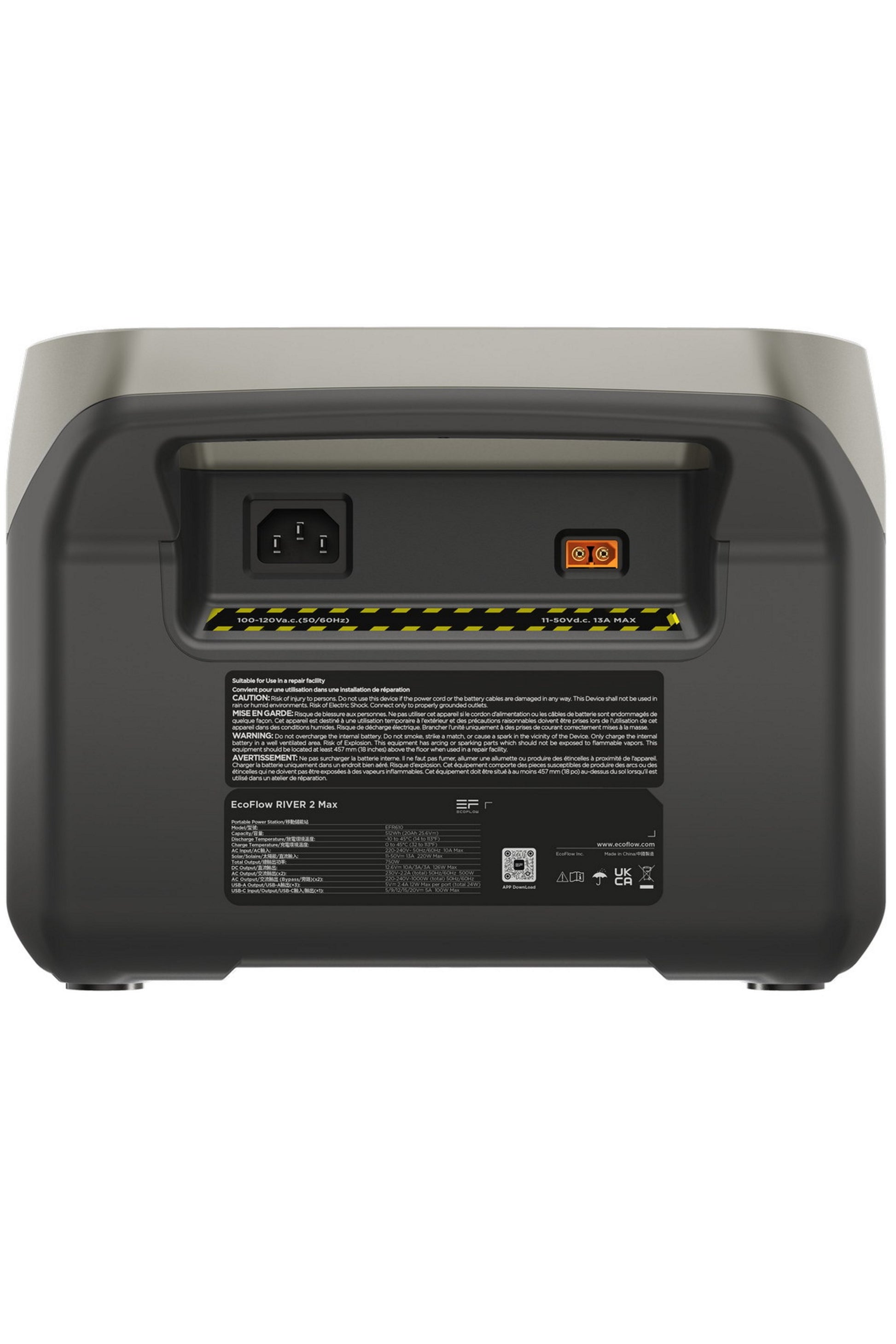EcoFlow RIVER 2 MAX Power Station 512Wh Capacity