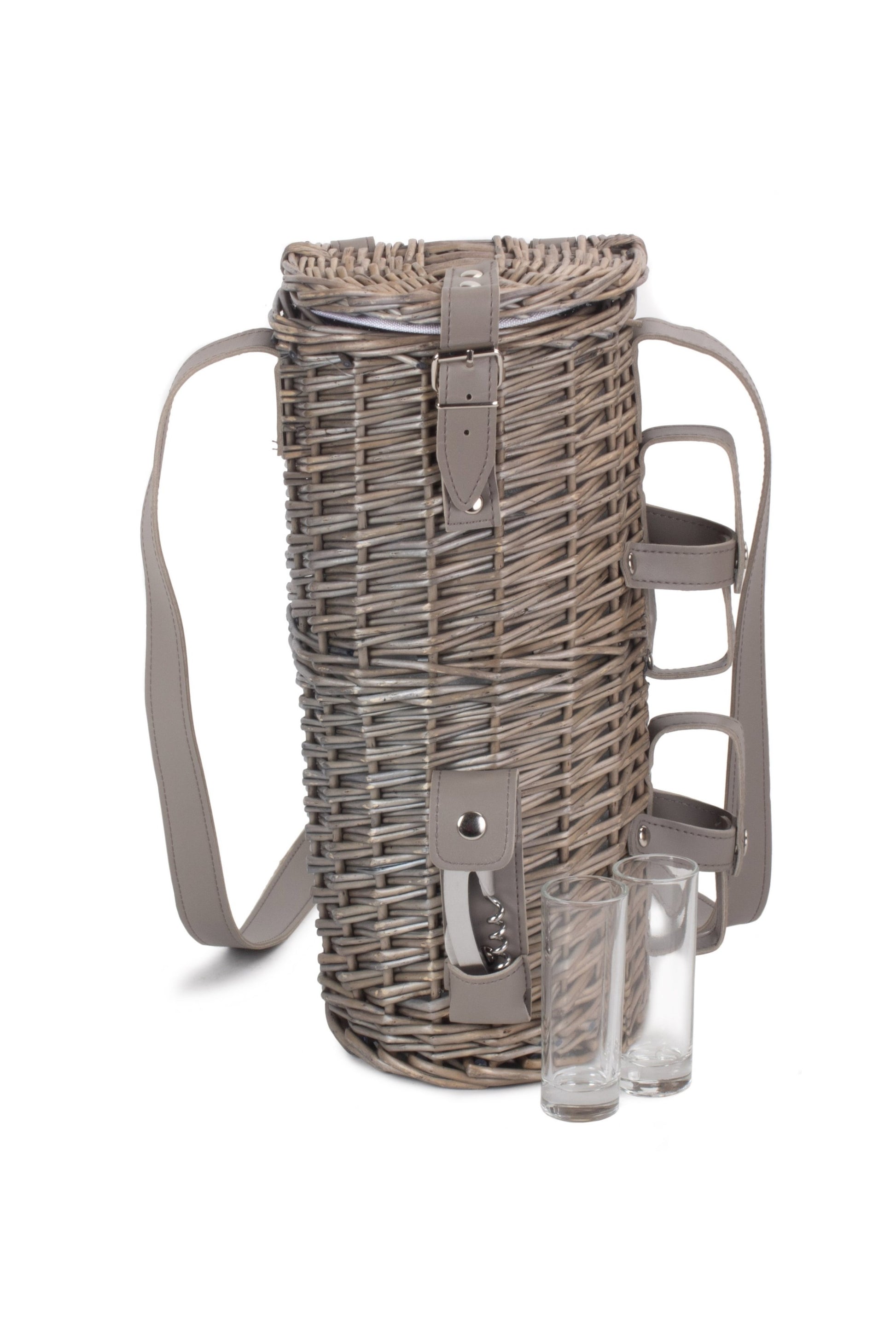  M970BA Single Bottle 2 Shot Glass Carrier