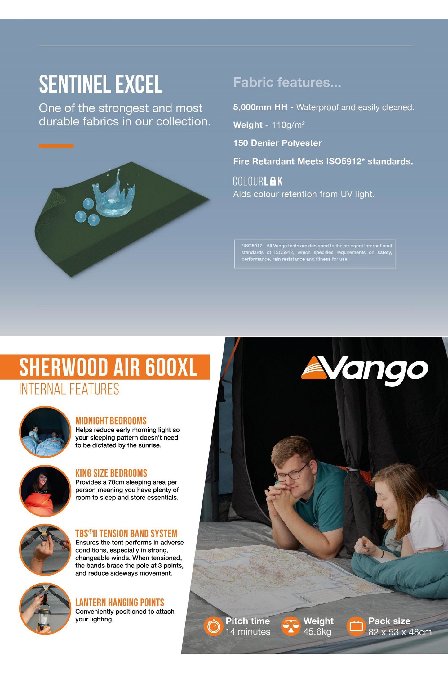 Vango M975CF Sherwood Air 600XL Tent (6 Person)