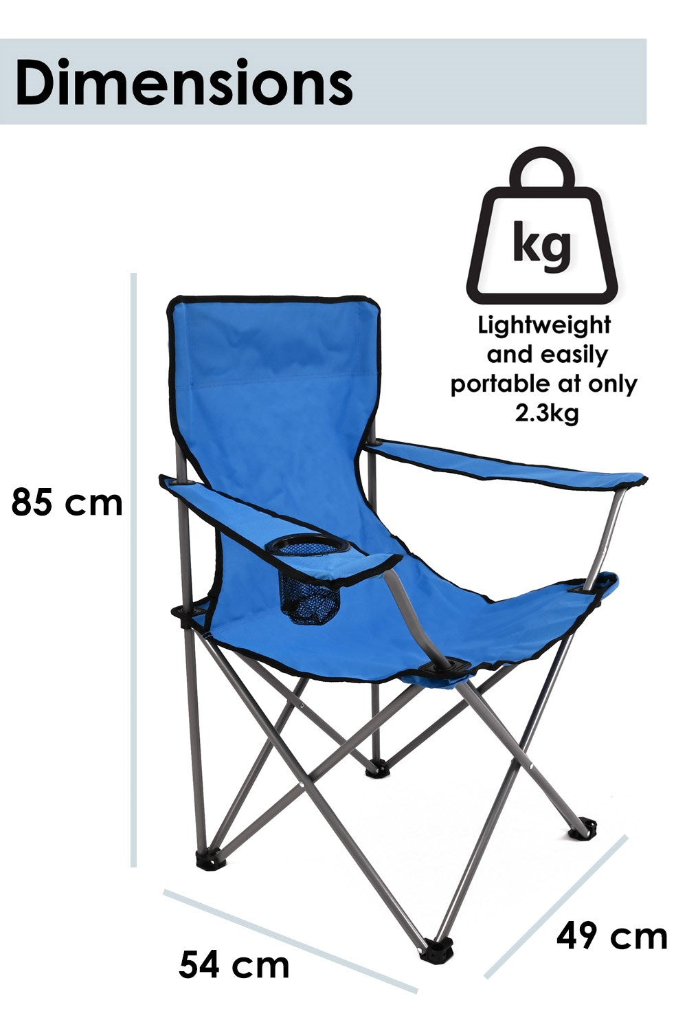  M97625 Captains Camping Chair Twin Pack