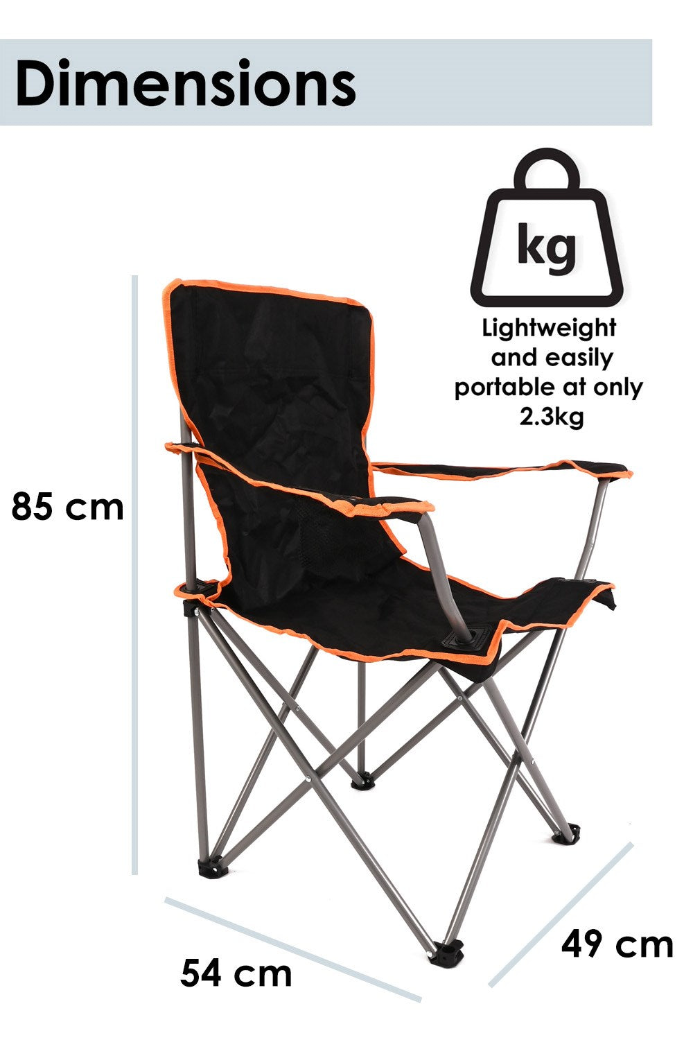  M97625 Captains Camping Chair Twin Pack