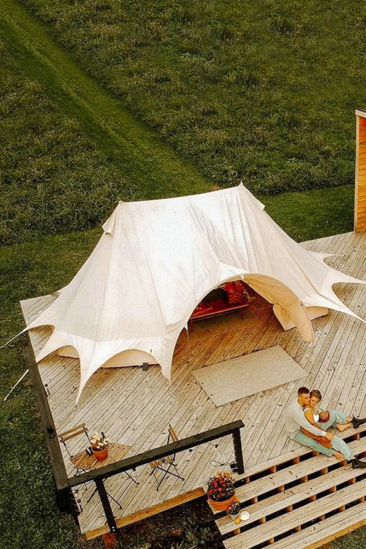  6x4m Star Emperor Bell Tent Canvas 285gsm