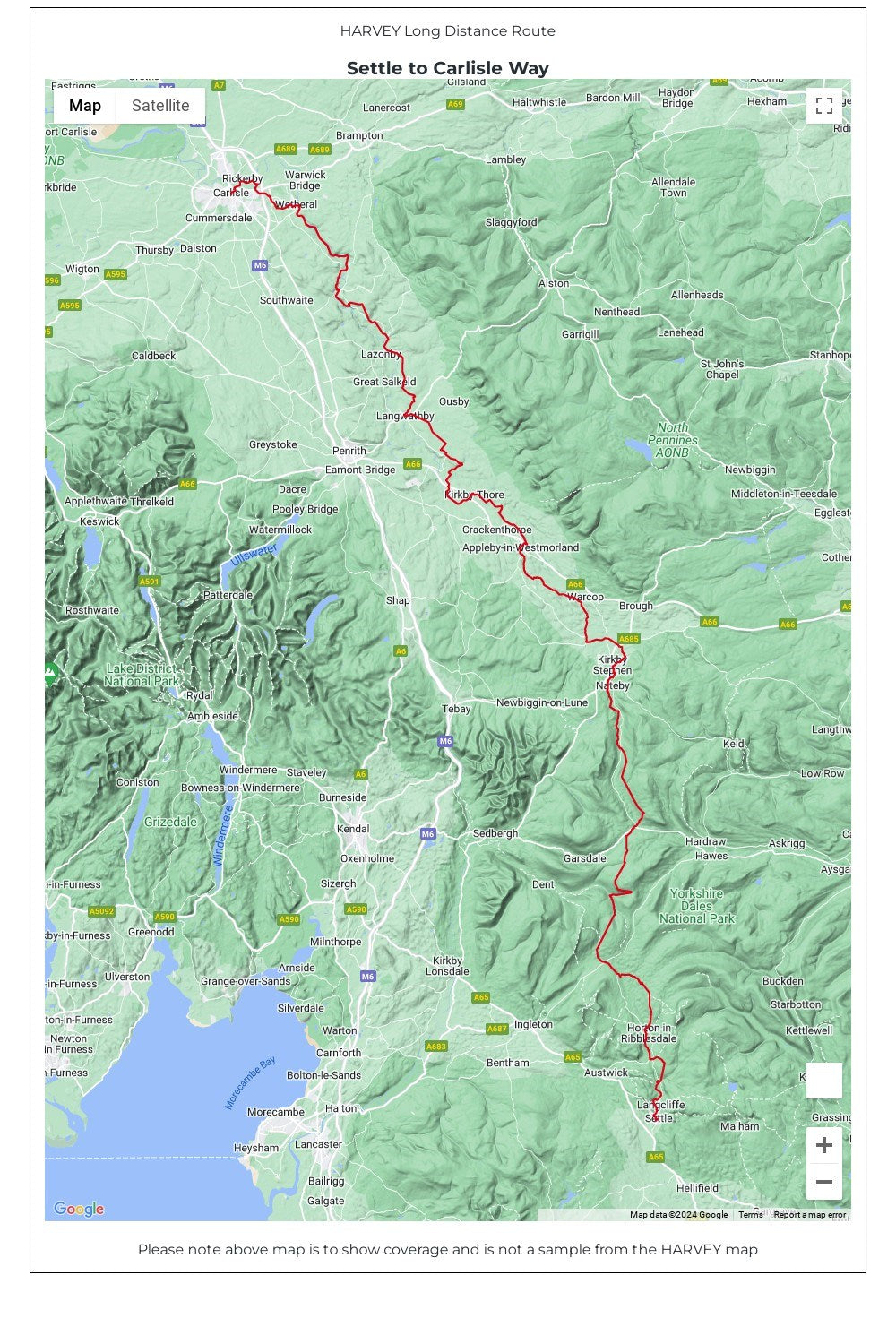  M99CA4 Settle To Carlisle Way Trail Map