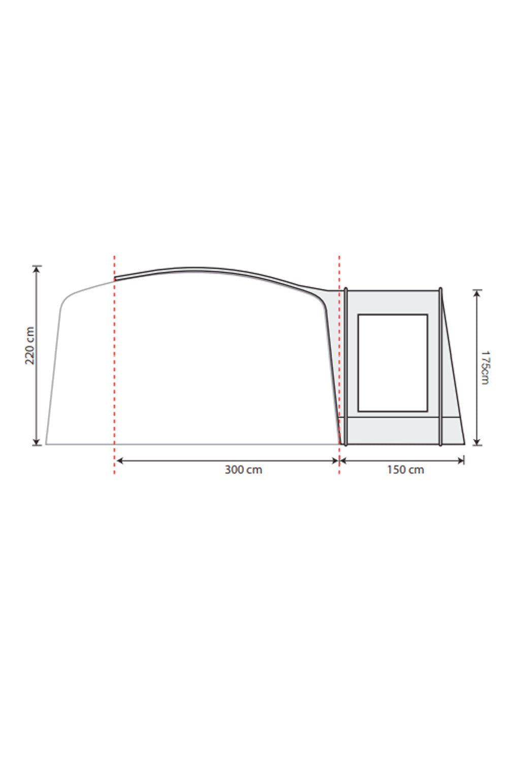  Airedale Side Porch F/G Pole (2022) Awning