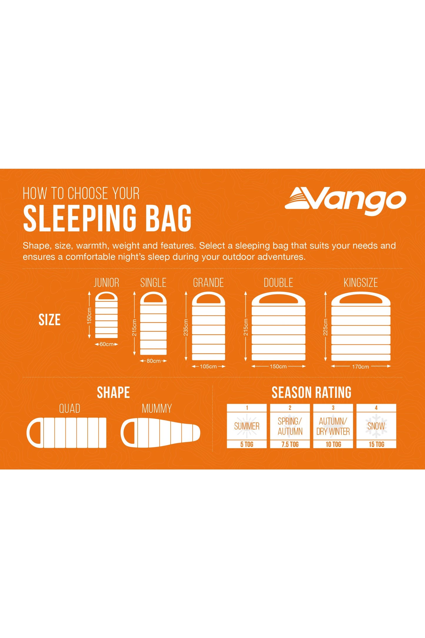 Vango M9B5DA Stellar Junior Sleeping Bag