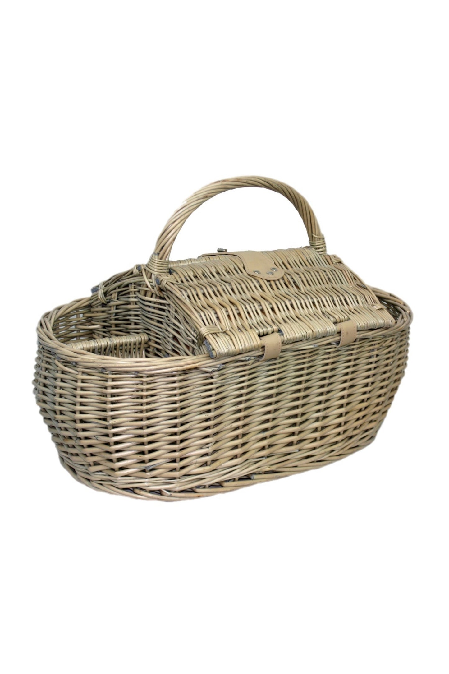  M9C6D5 Wicker 4 Person Boat Picnic Basket