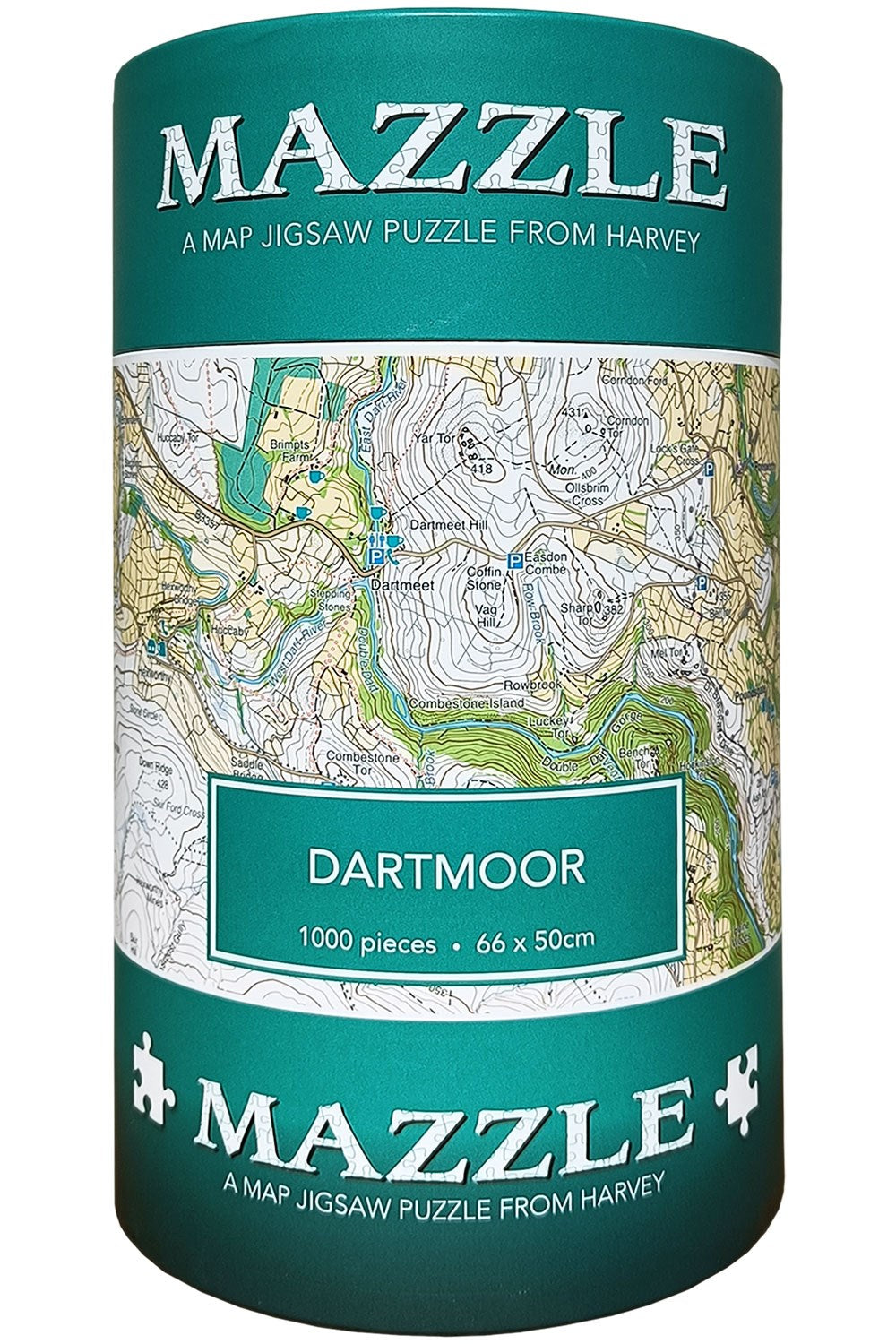  M9E139 Map Jigsaw Puzzle Dartmoor