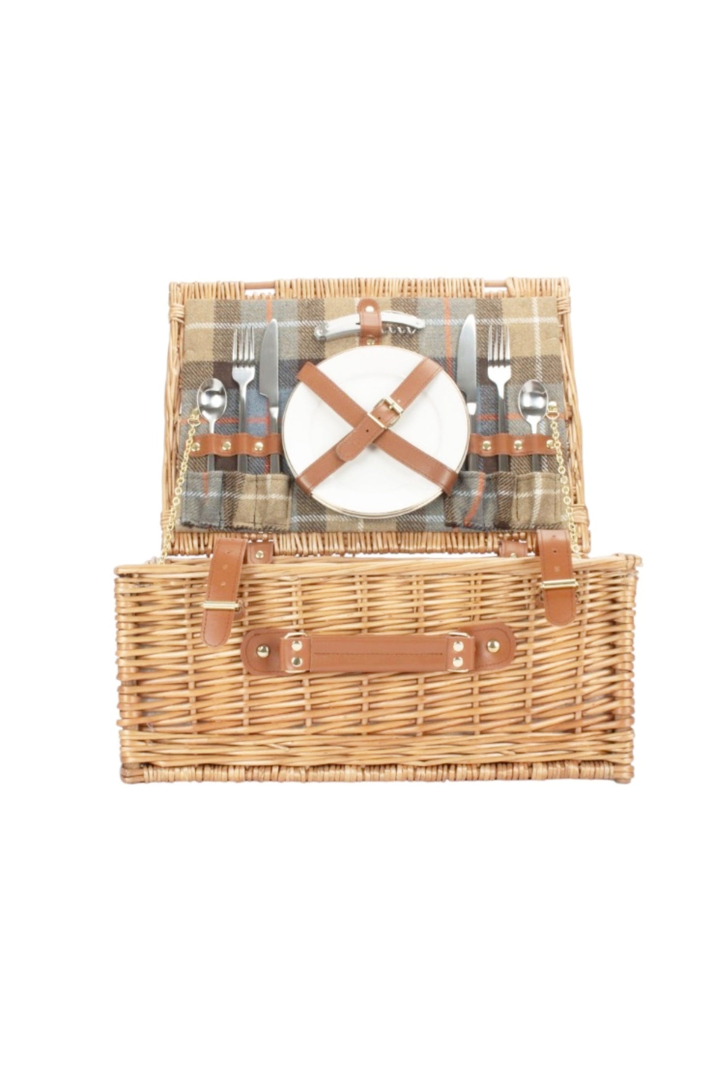  MA38F2 Ravenstor 2 Person Fitted Wicker Picnic Basket
