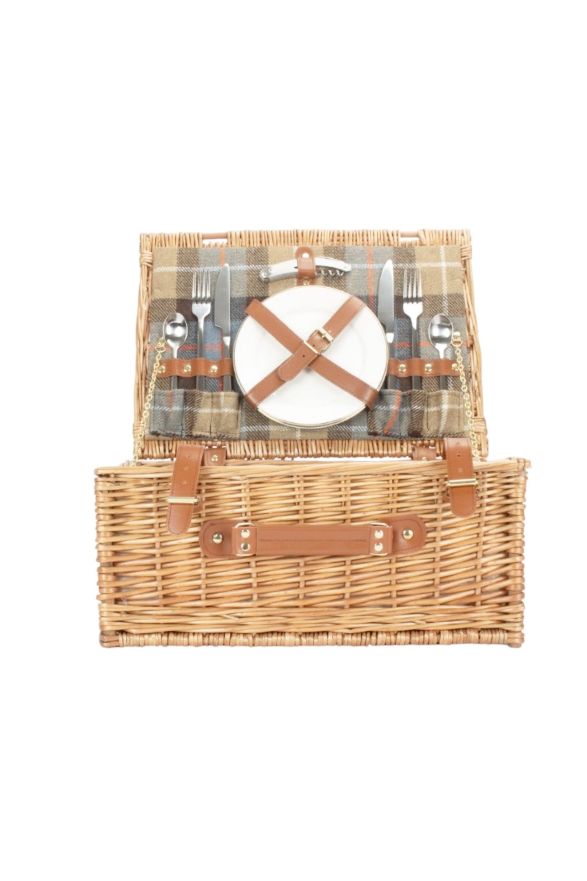  MA38F2 Ravenstor 2 Person Fitted Wicker Picnic Basket