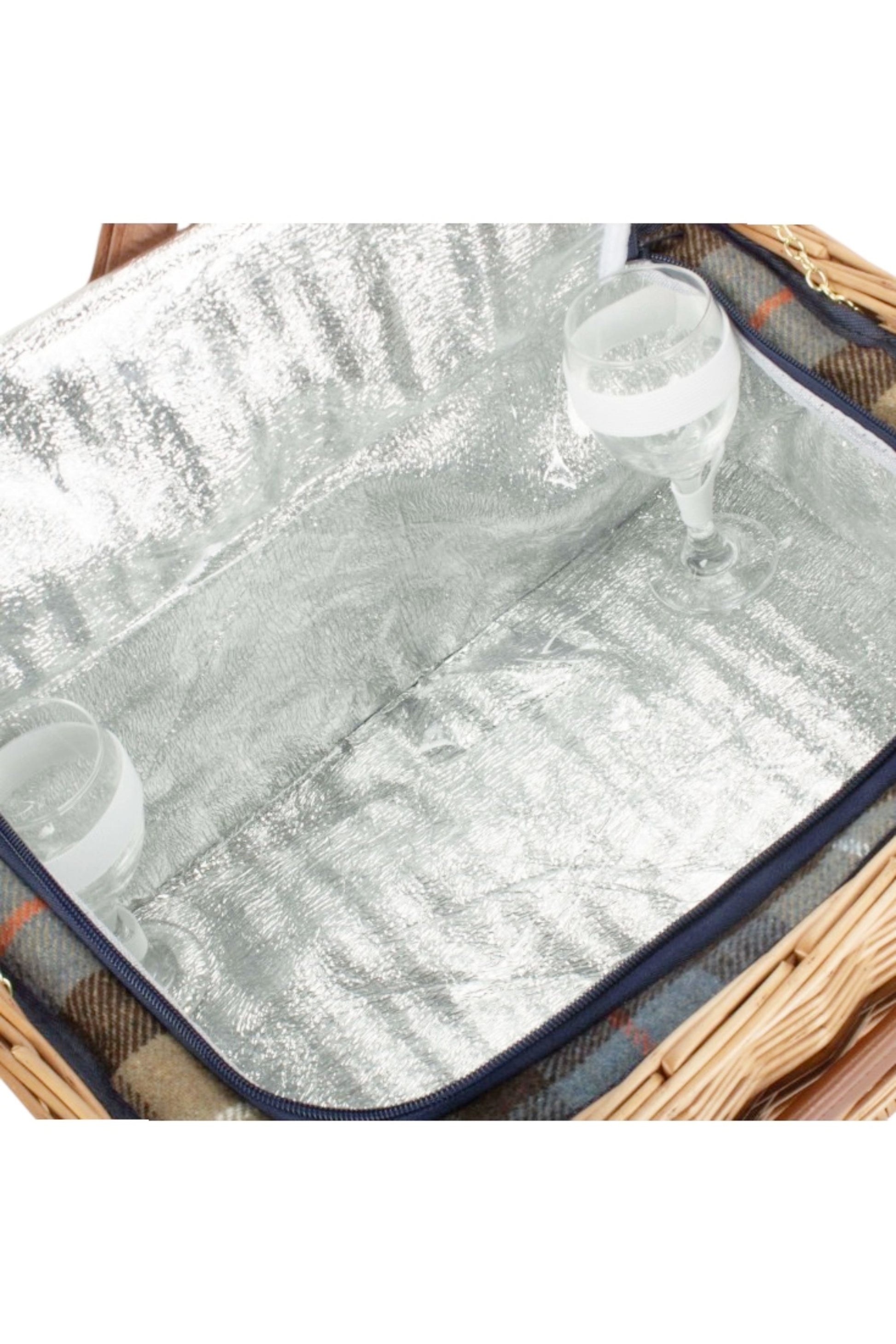  MA38F2 Ravenstor 2 Person Fitted Wicker Picnic Basket
