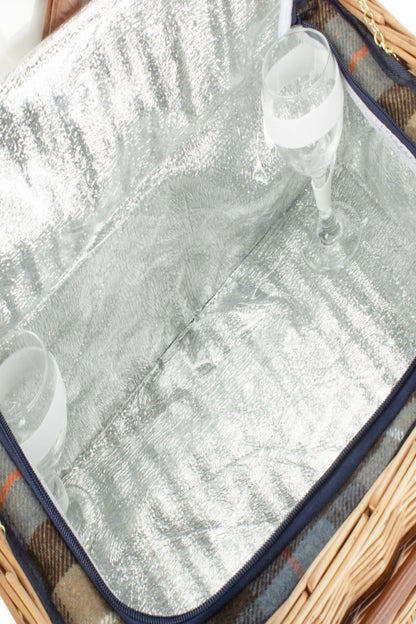  MA38F2 Ravenstor 2 Person Fitted Wicker Picnic Basket