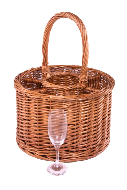  MA418E Small Deluxe Single Bottle Drinks Basket