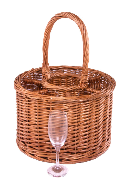  MA418E Small Deluxe Single Bottle Drinks Basket