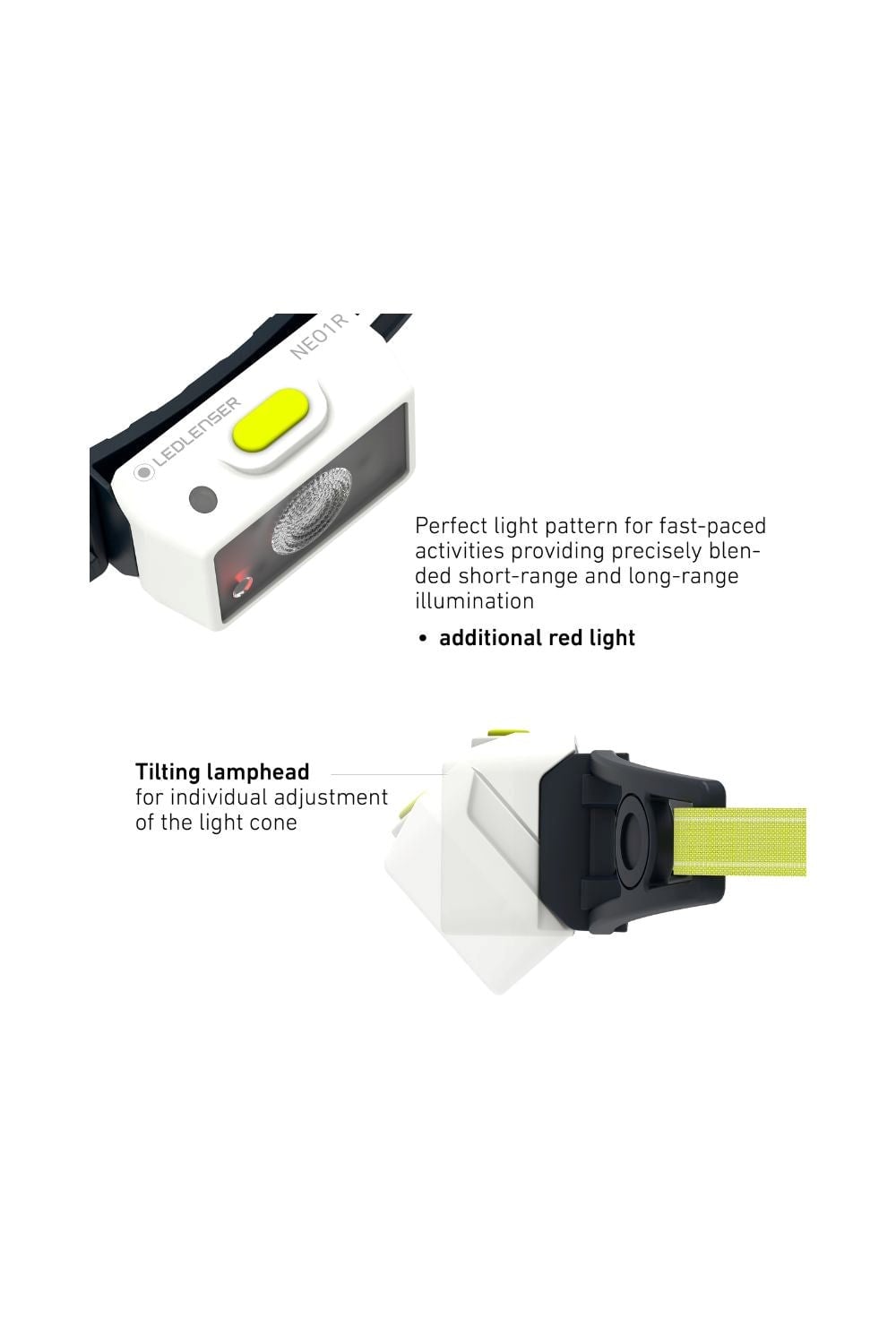 Ledlenser MA7C8C NEO1R Rechargeable Running LED Head Torch