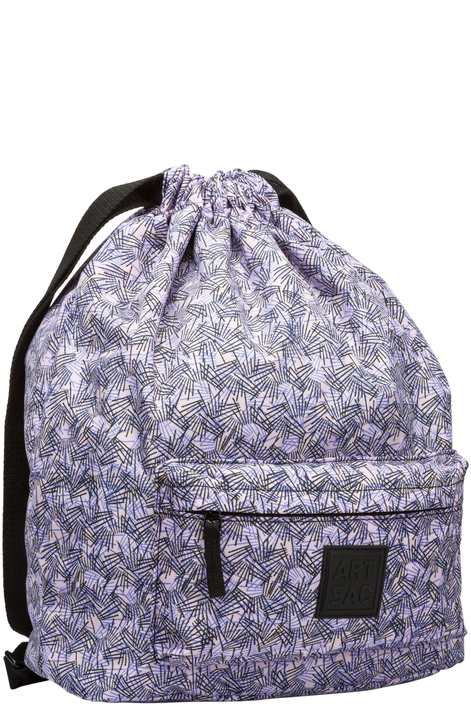  MA807D Tilley Line Print Drawstring Backpack
