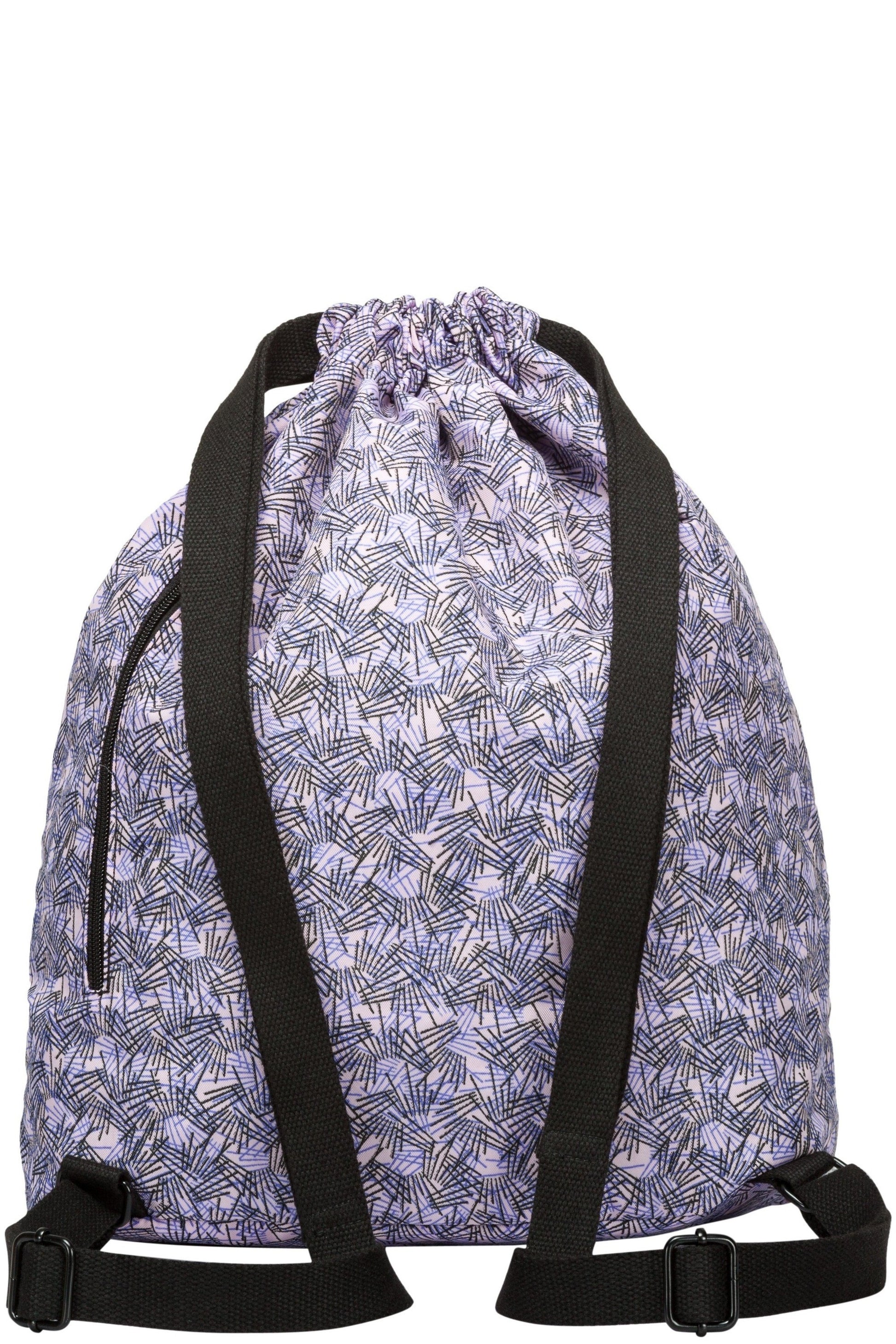  MA807D Tilley Line Print Drawstring Backpack