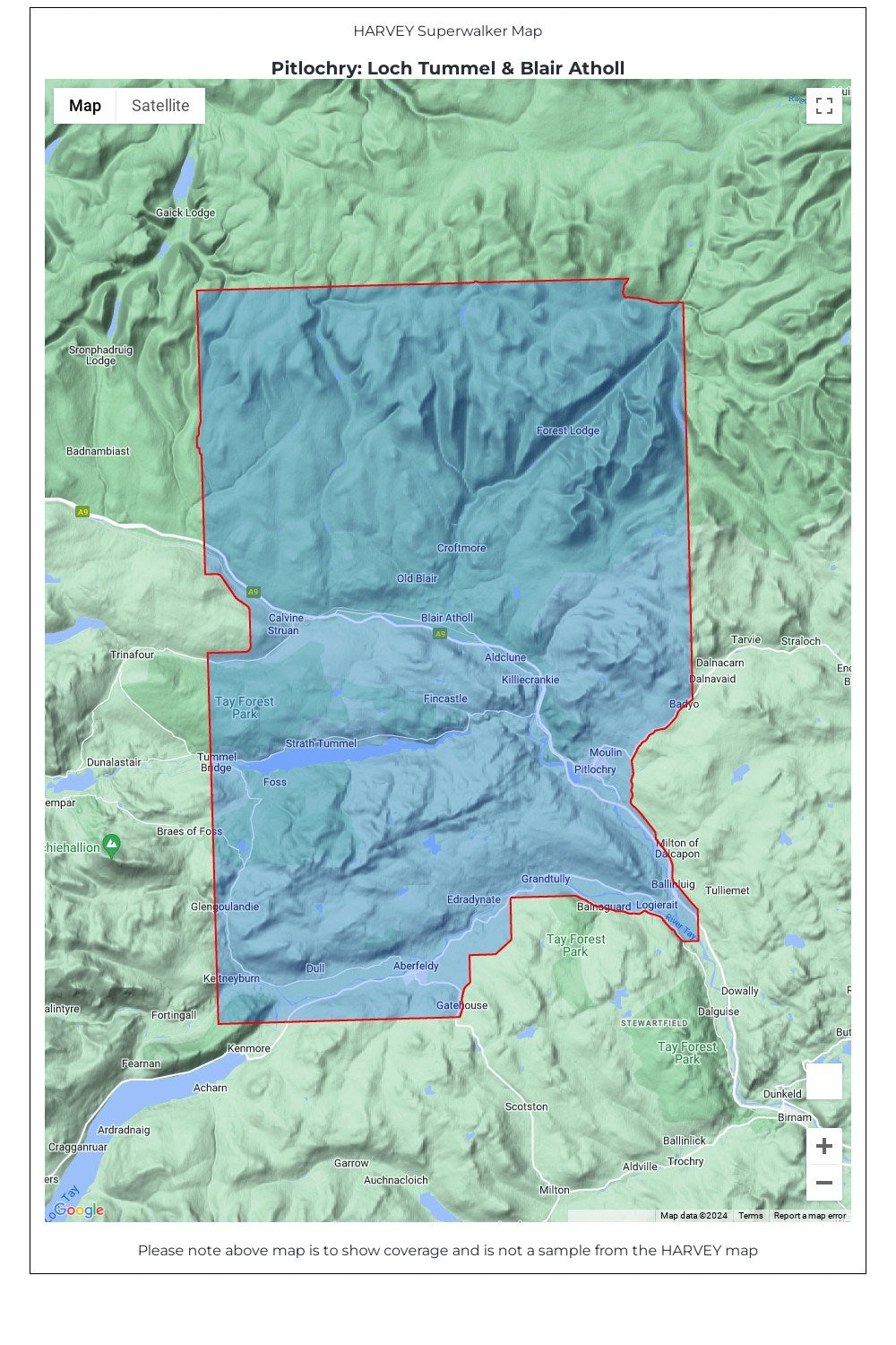  MA9B4B Pitlochry Superwalker Map