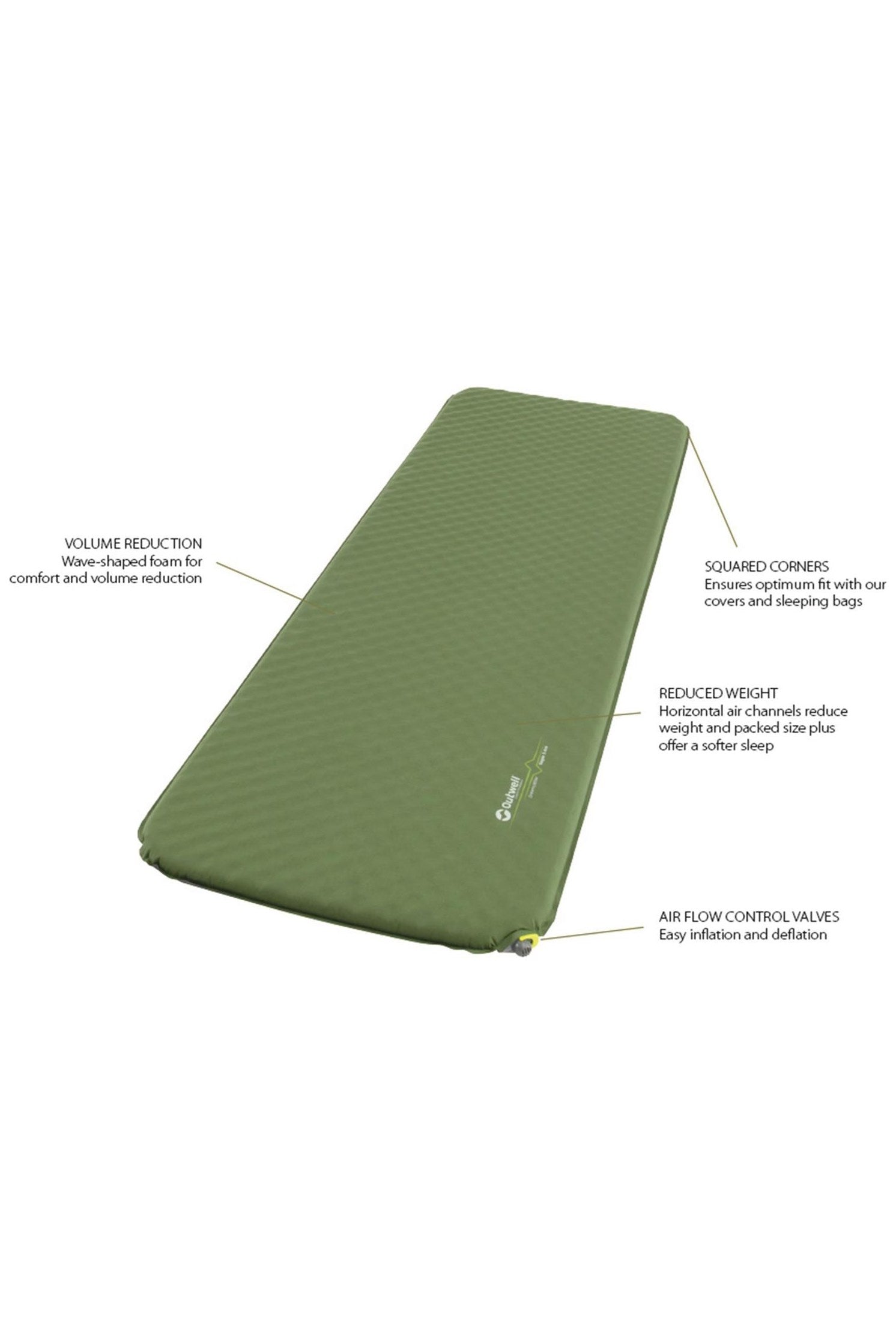 Outwell MAEB94 Dreamcatcher Single 7.5cm Self-inflating Mat
