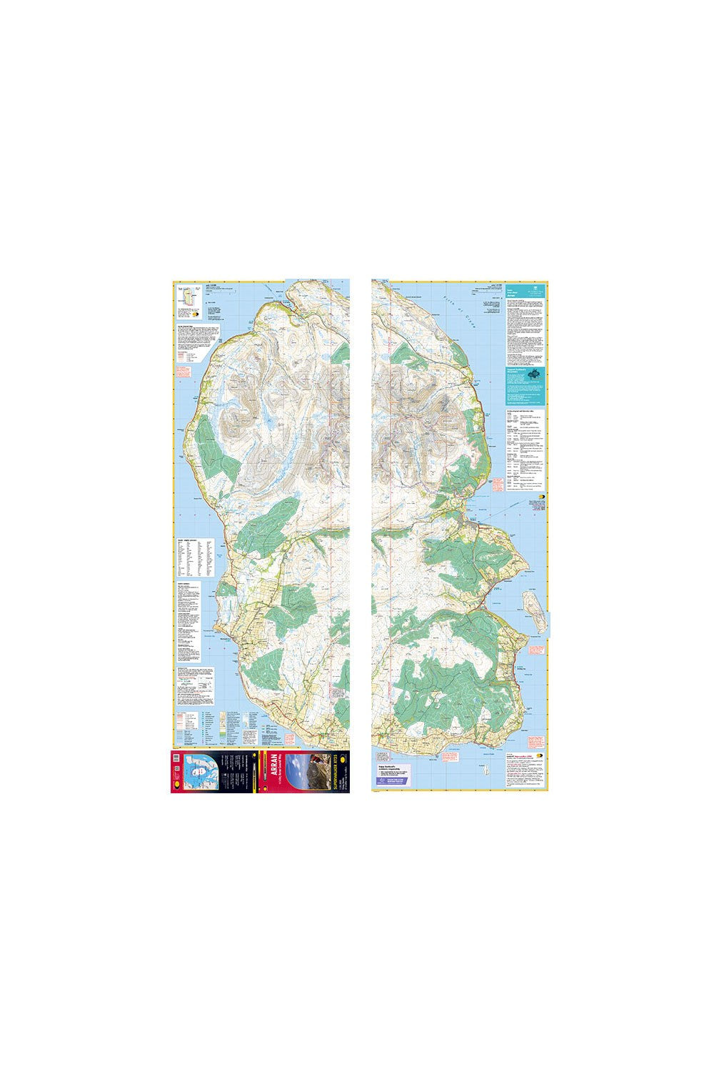  MAFB71 Arran Including Arran Coastal Way Superwalker Map