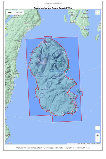  MAFB71 Arran Including Arran Coastal Way Superwalker Map