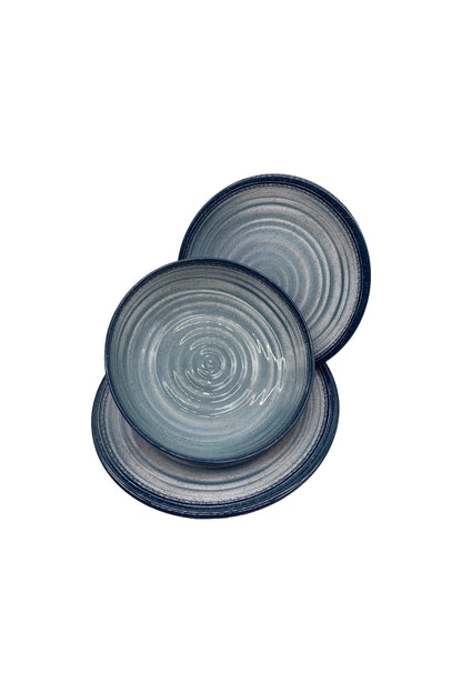 Amalfi 12-Piece Plate & Bowl Melamine Dinner Set