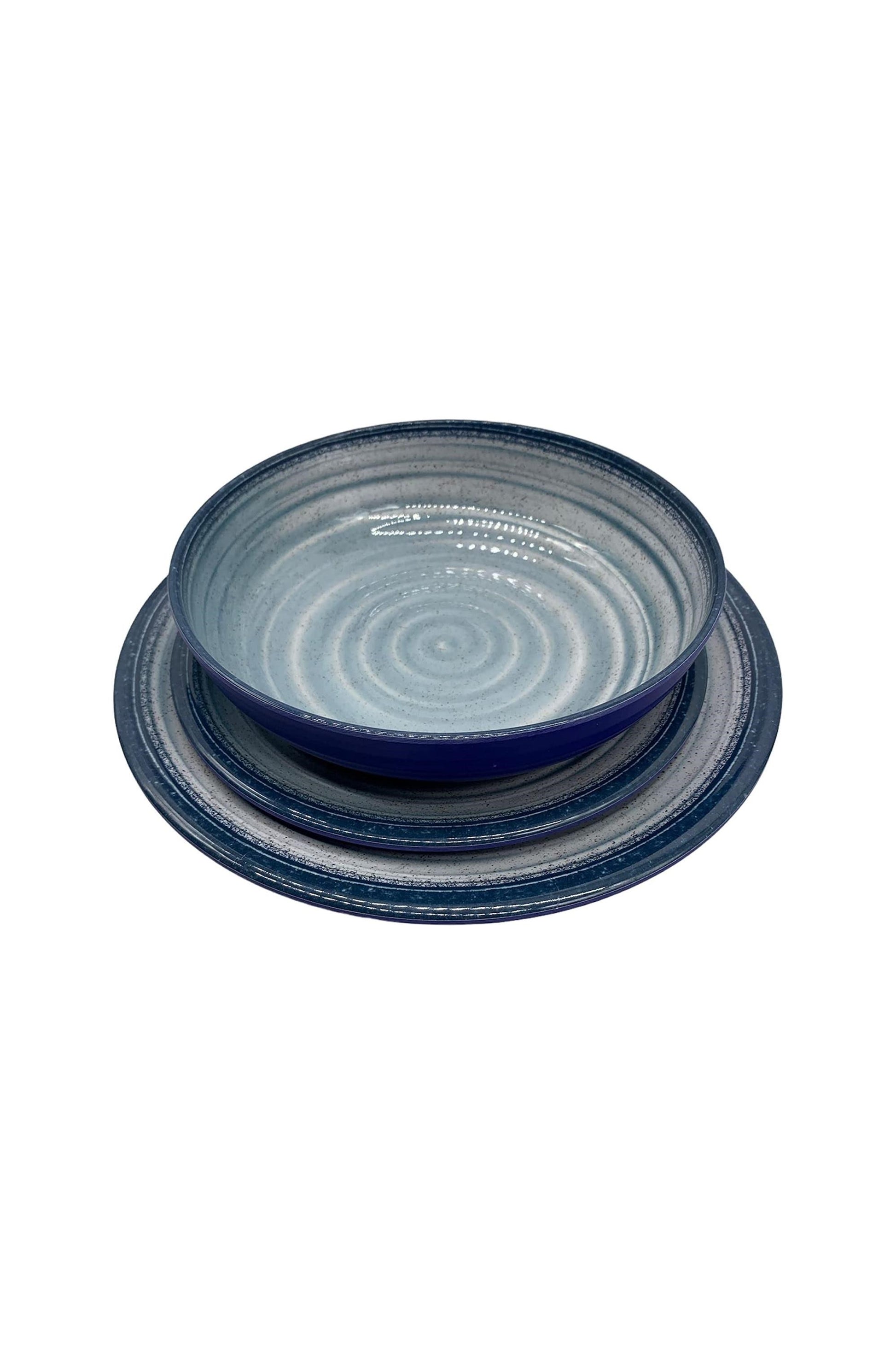  Amalfi 12-Piece Plate & Bowl Melamine Dinner Set