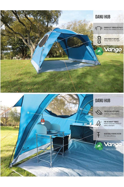 Vango MB2C03 Danu Hub Poled Camping Tent (4 Person)