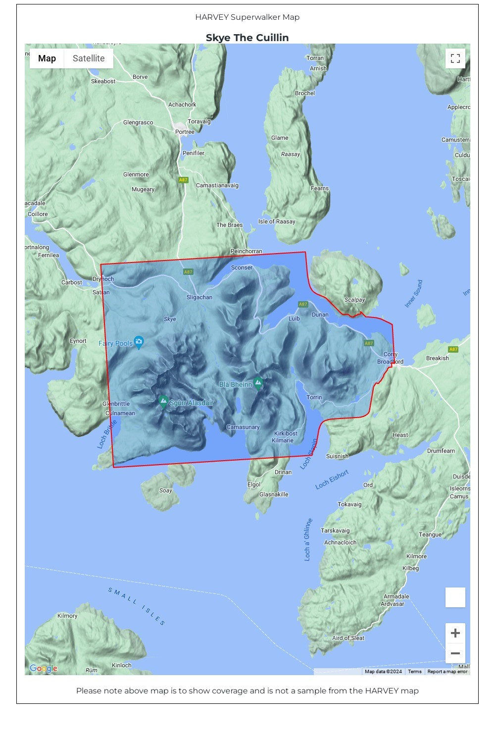  MB7E1C Skye The Cuillin Superwalker Map