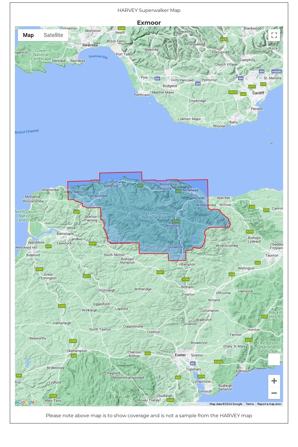  MB9DAB Exmoor Superwalker Map
