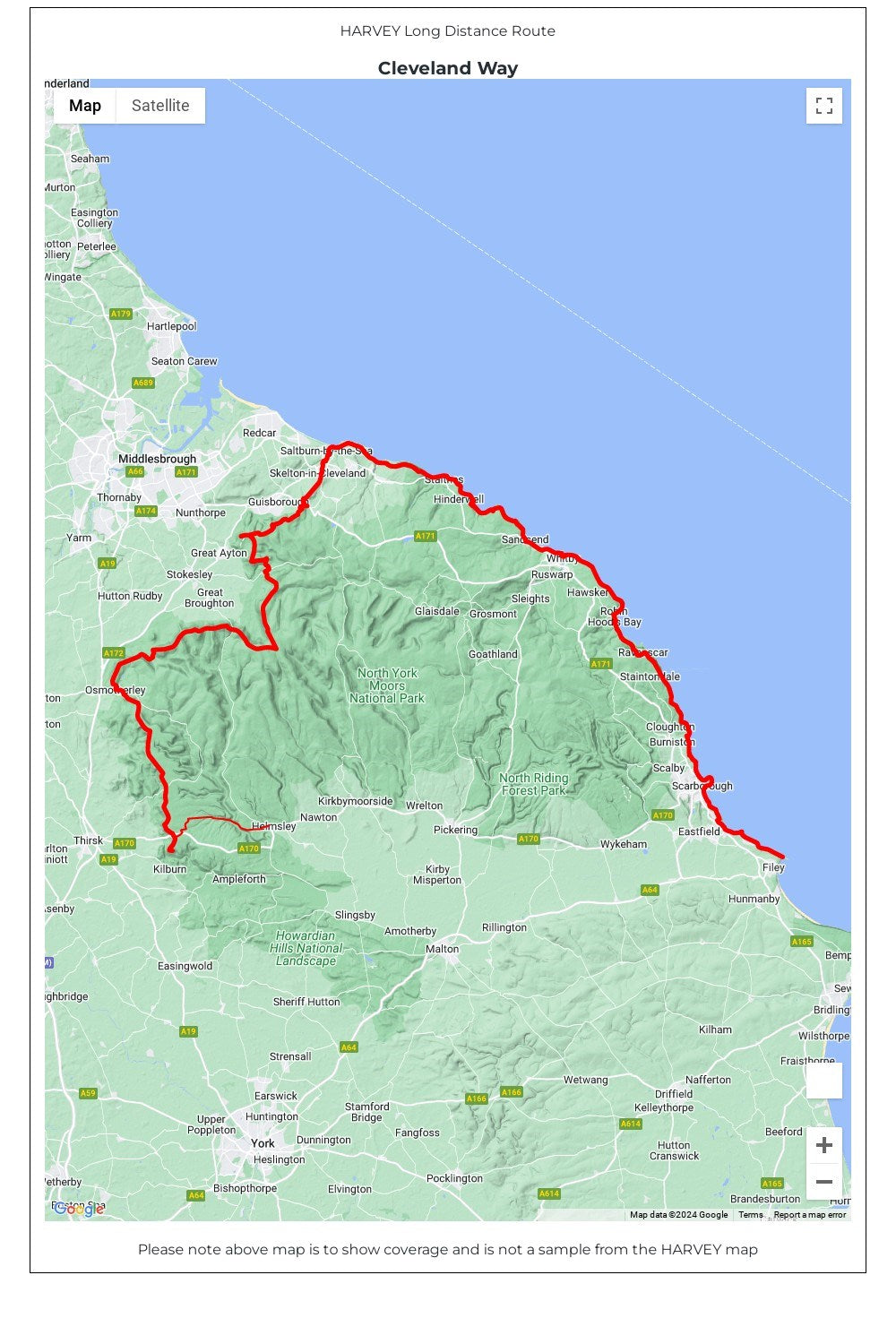  MBA124 Cleveland Way Trail Map