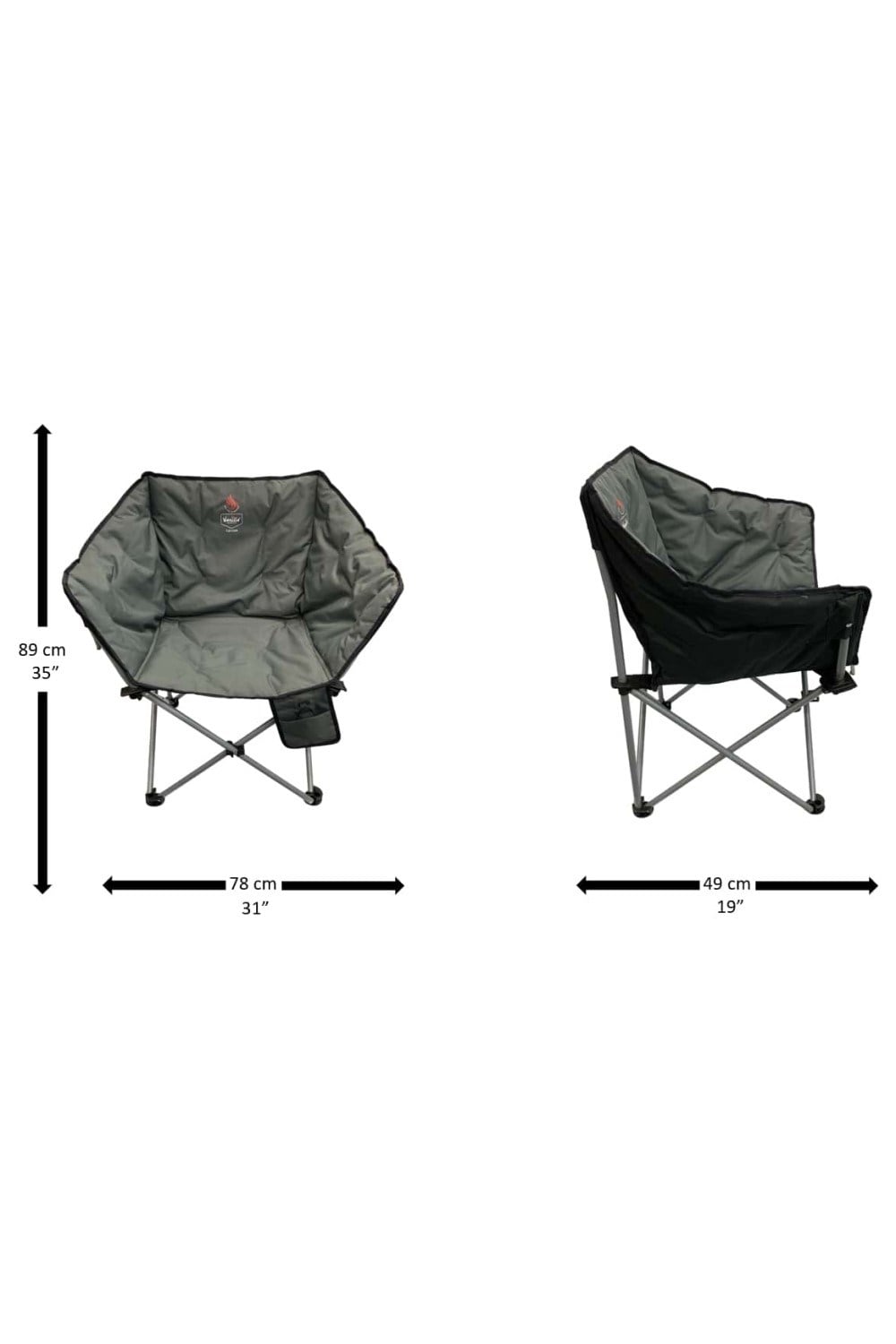 Charcoal Tub Chair With Heated Seat And Back