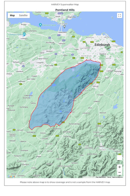  MBB848 Pentland Hills Superwalker Map